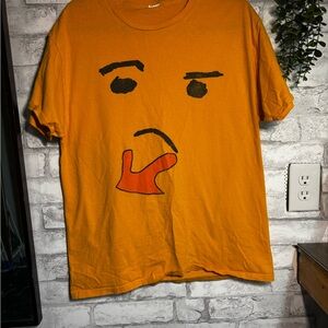 Bold Orange Graphic Tee